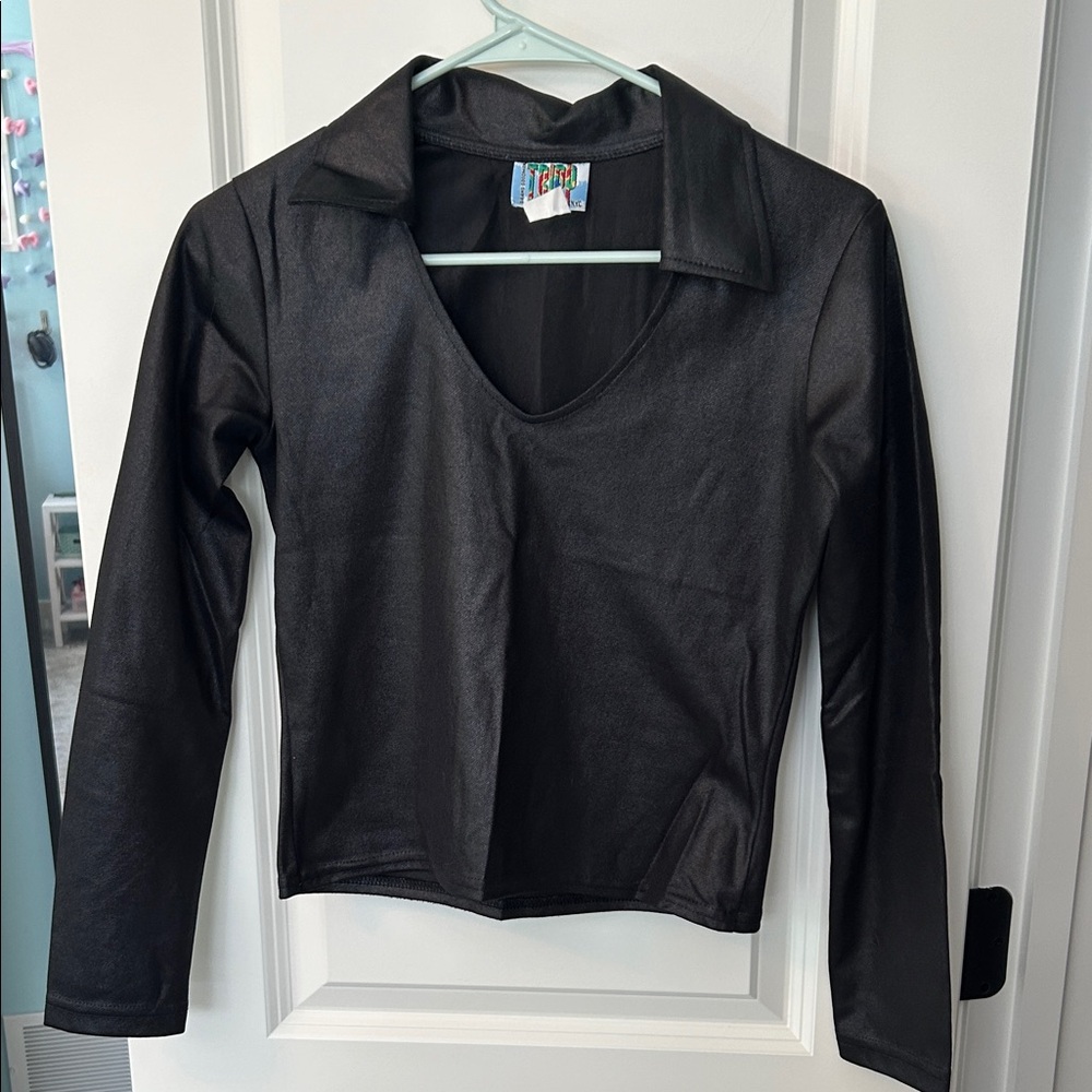 RARE/VINTAGE! Tripp NYC V-neck Collared Blouse